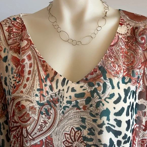 Beautiful lined tunic top - Picture 4 of 9